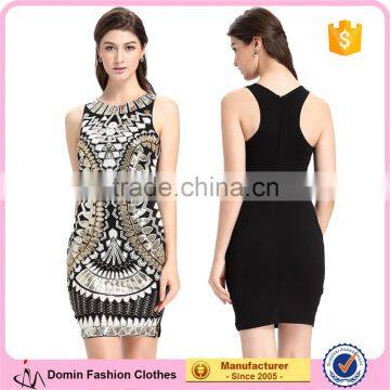 2017 Bodycon Woman Vintage New Fashion Lady Dress