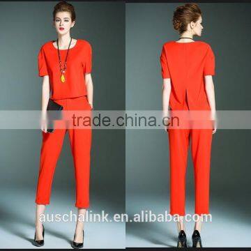 New Model Ladies Red Fashion Office Pants Customized Factory Price photo-5