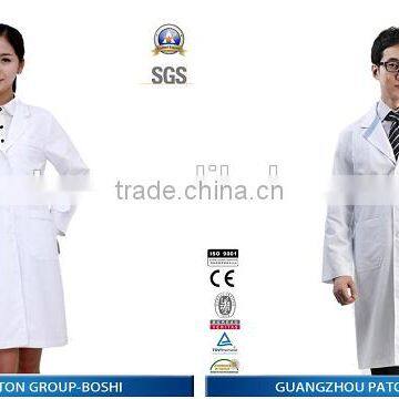 Lab Coat Unifrom Type 65 Polyester / 35 Cotton White Unisex Lab Coats photo-2