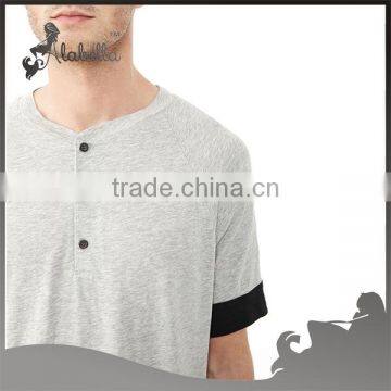 Space Dye Fabric for Light Grey Men's Nylon T-shirt photo-3