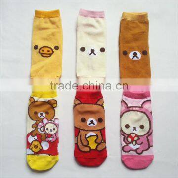 beautiful lovely cartoon children tube sock