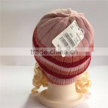 New Acrylic Lovely Girl's Knitted Kids Baby Hats Factory photo-3