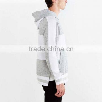 New Designer Blank Hoodie Grey and White Hoodie Side Zip photo-2
