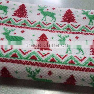 Polyester Printed Coral Fleece Plaid photo-2