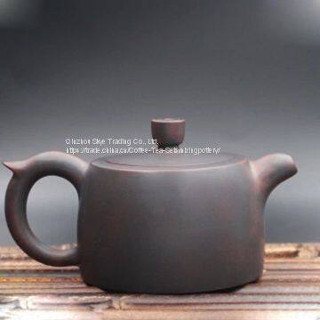 180cc Ceramic Tea Pot Nixing Pottery Jing Lan Shape Coffee Pot Grey