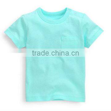 2014 lovely children high quality tshirt with pocket