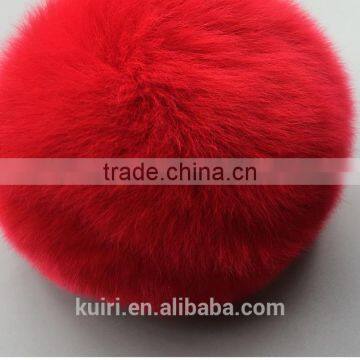 5-12cm Rabbit Fur Pompoms / Rabbit Fur Pom Poms / Rabbit Fur Pompons Keychain photo-6