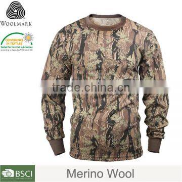 Merino Wool Outdoors Casual Sportswear Safari Shirt Men photo-5