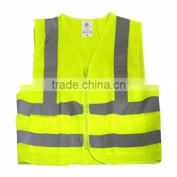 High Quality Roadway Protective Orange Mesh Safety Vest photo-3