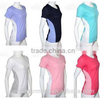 2016 Cheap Polyester Dry Fit T Shirt For Lady