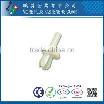 Made in Taiwan PP Nylon Easy Release Push Fit Plastic Rivet White photo-3
