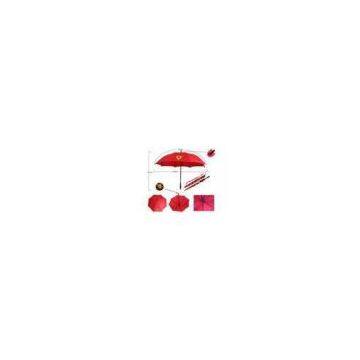 75 Inch Red Automatic Golf Umbrella For Advertising , Promotional