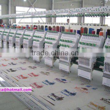 fushun 915 15heads 9colors flat computerized embroidery machine