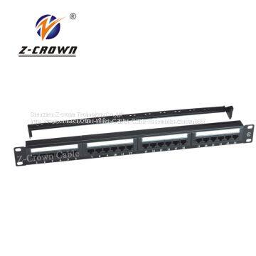 24 port cat6 UTP patch panel network communication equipment patch panel