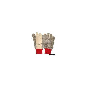 Sell Cotton Canvas Gloves with PVC Dots (Work Gloves)