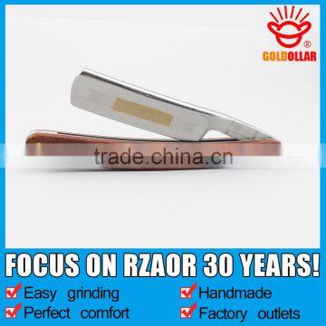 NEW ARRIVAL!"GOLD DOLLAR 910" carbon steel barber razor straight razor WOODEN HANDLE