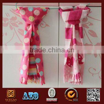 100% polyester polar fleece fashion scarf