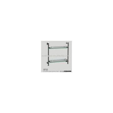 double layer glass shelf