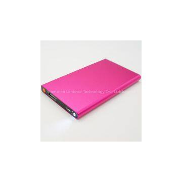Super Slim Aluminum-alloy Power Bank with LED Light