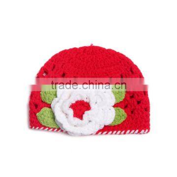 wholesale baby winter warmer hat with flower shape