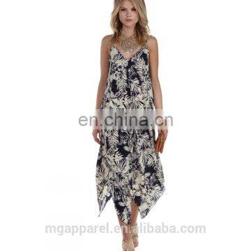 2015 New Design Maxi Dresses Sexy Long Casual Dress V Neck Print Maxi Dress Wholesale photo-2