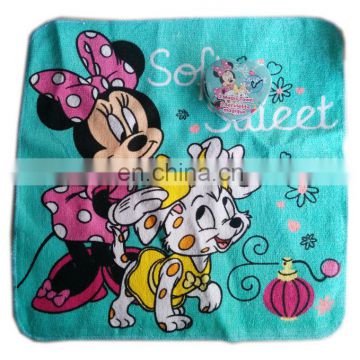 compressed compact cotton towel mickey mouse cotton fabric towel