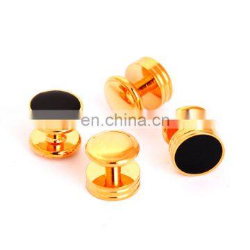 Round Enamel Cufflinks and Studs Sets Metal Studs for Clothing photo-5