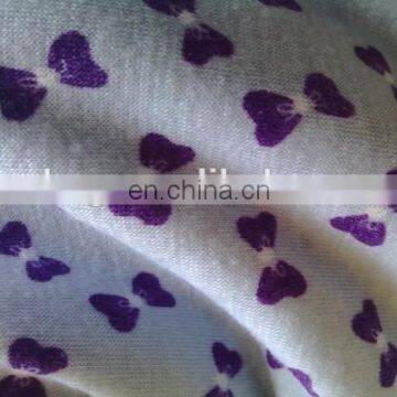 Shaoxing Winfar Textile Open End Spinning 30s Viscose Bowknot Printed Fabric 94 Rayon 6 Spandex photo-5