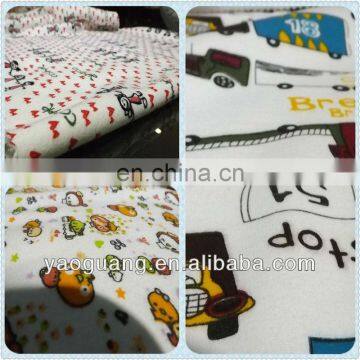 Print polyester cotton terry fabric