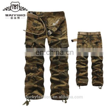 2017 High Quality Mens Custom Hunting Camouflage Baggy Army Cargo Pants