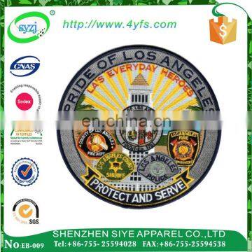 Wholesale custom embroidered patches Indian silk embroidery epaulette uniform epaulettes