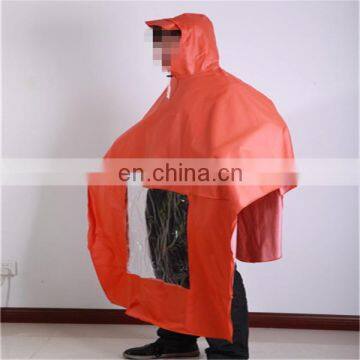 pvc transparent rainwear for bike