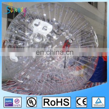 2017 Plastic snow land zorb ball inflatable human sized hamster ball for bowling