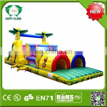 Giant obstacle course inflatable bouncer obstacle for outdoor and pool