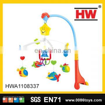 Hot selling plastic musical baby mobile hanging rattle bell