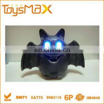 Plastic halloween led light bat with sound