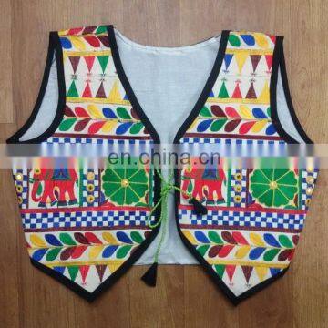 Traditional Wholesale Kutchi Handmade Indian Embroidered Elephant Style Jackets Navratri vest-waist Navratri Koti coat online