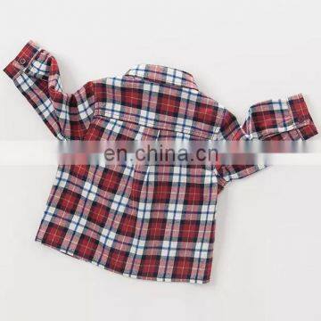 T-BSS006 Fashion Boys Beautiful Plain Flannel Cotton Shirts photo-4