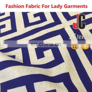 Clothing Fabric Soft Printed Fabric Cotton Linen Fabric photo-2