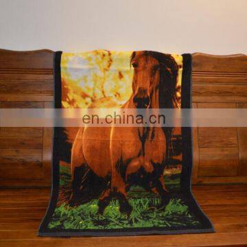 Wholesaler Beach Towel Cheap Chair Covers Custom Print Horse Beach Towel