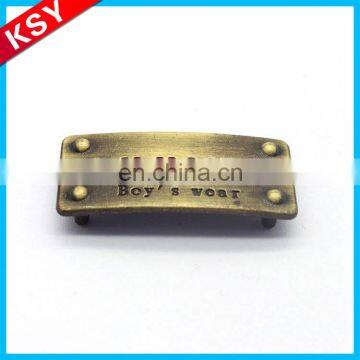 High Quality Engraving Metal Label Brass Logo Plate Handbag Engravable Tag photo-2