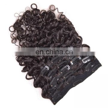 Arrival 100% Best sale TOP quality bundle weft Virgin 8 inch clip-in human hair extensions