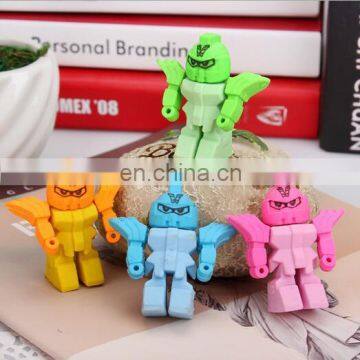 Cute 3D Robot Erasers Stationary for Student photo-2