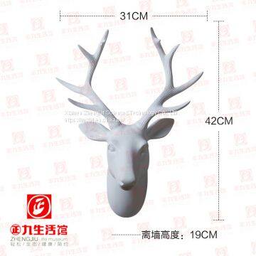 Creative Nordic Style Retro Simulation Animal Deer Head Wall Hanging Decorations Indoor Crafts Decoration Wholesale Market photo-5