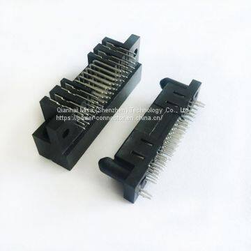 Amphenol FCI PwrBlade,4 Power, 24 Signal Contacts, 4 Row, Right Angle PCB Socket, Through Hole photo-3