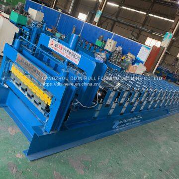Color Steel Trapezoidal Tile And Glazed Tile Double Layer Roof Wall Panel Roll Forming Machine photo-2