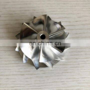 TD04HL 49.62/61.01mm 6+6 blades high performance turbocharger milling/aluminum 2618 /billet compressor wheel