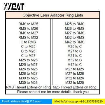M25 M26 M27 M32 to RMS Thread Microscope Objective Lens Adapter Ring for Olympus Zeiss Mitutoyo Microscope photo-5