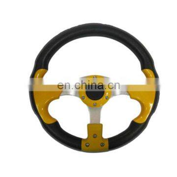 Hot sale  leather cars steering wheel control with high performance