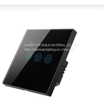 Smart WIFI Touch Wall Switch Eruope and UK Standard